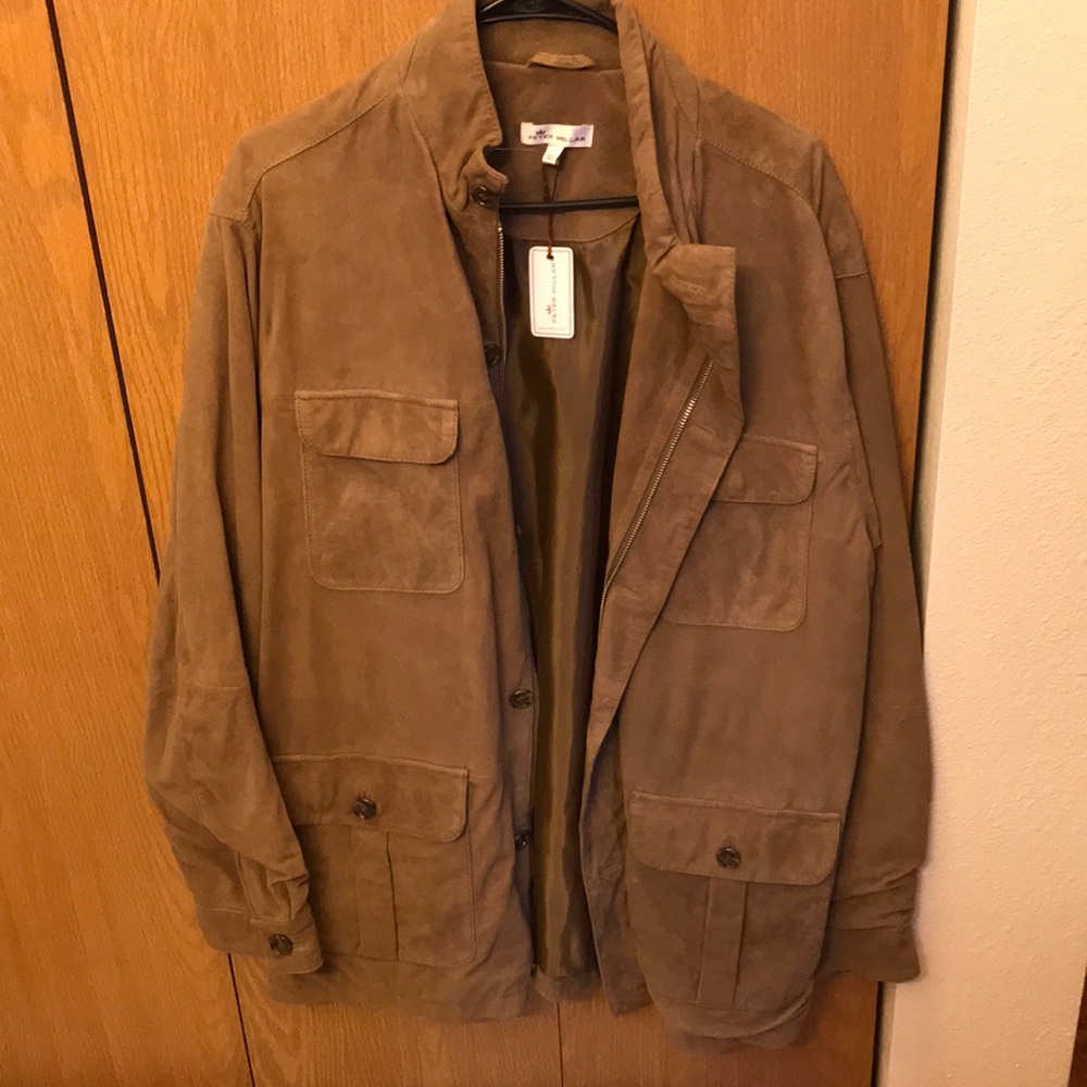Peter Millar Goat Suede Safari Jacket sz L